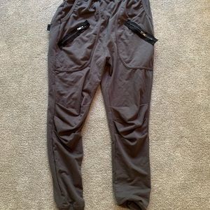 Women’s grey zip up joggers